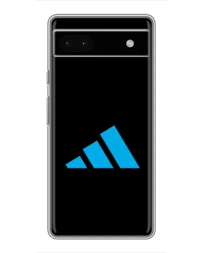 Чехол для Google Pixel 6a с картинкой «Adidas Cyan Logo»