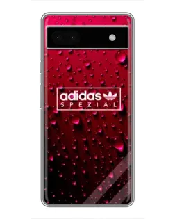 Чехол для Google Pixel 6a с картинкой «Adidas Gold Marble»