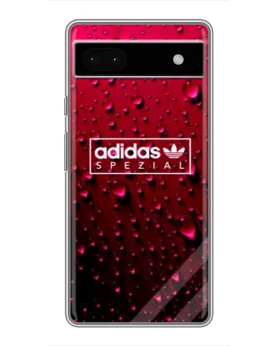 Чехол для Google Pixel 6a с картинкой «Adidas Gold Marble»