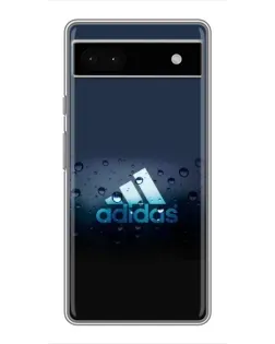 Чехол для Google Pixel 6a с картинкой «Adidas Water Drops»