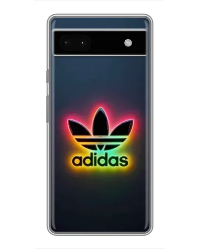 Чехол для Google Pixel 6a с картинкой «Неоновый Adidas»