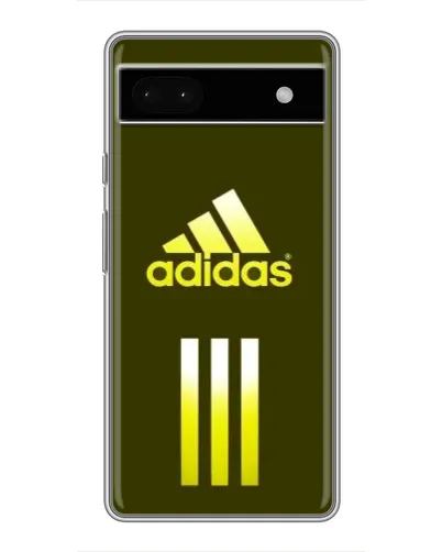 Чехол для Google Pixel 6a с картинкой «Оливковый градиент Adidas»