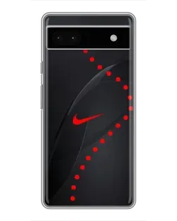 Чехол для Google Pixel 6a с картинкой «Абстрактный дизайн Nike»