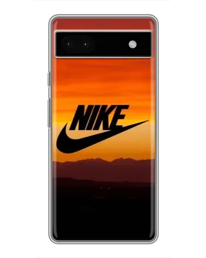 Чехол для Google Pixel 6a с картинкой «Nike — вечерний горизонт»