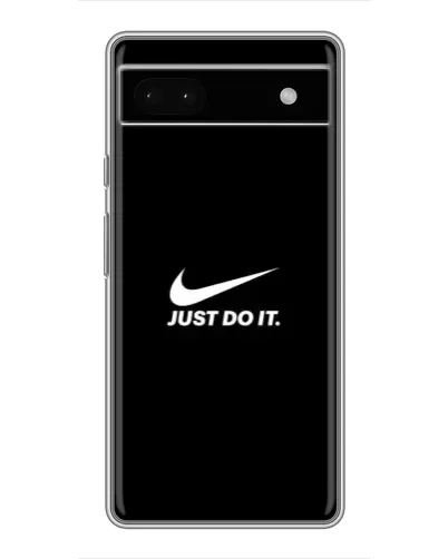 Чехол для Google Pixel 6a с картинкой «Минимализм от Nike»