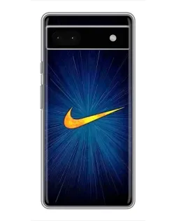 Чохол для Google Pixel 6a з картинкою «Синій пульс Nike»