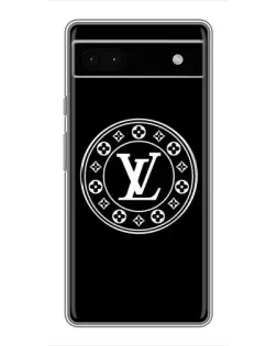 Чехол для Google Pixel 6a с картинкой «LV — печать стиля»