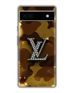 Чехол для Google Pixel 6a с картинкой «Камуфляжный Louis Vuitton»