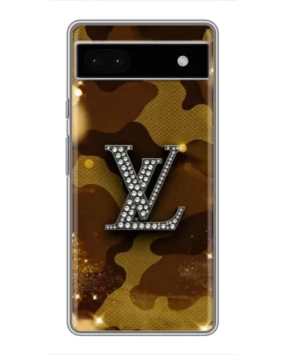 Чехол для Google Pixel 6a с картинкой «Камуфляжный Louis Vuitton»