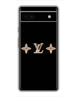 Чехол для Google Pixel 6a с картинкой «Louis Vuitton — минимализм»