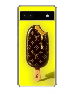 Чехол для Google Pixel 6a с картинкой «Мороженое от LV»