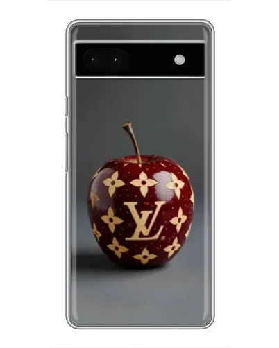 Чехол для Google Pixel 6a с картинкой «Красное яблоко LV»