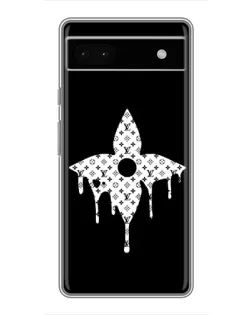 Чехол для Google Pixel 6a с картинкой «Цветочная монограмма»