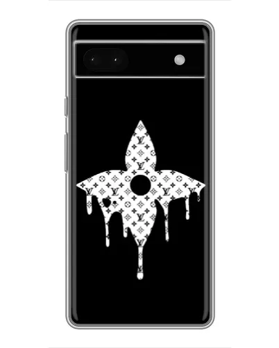 Чехол для Google Pixel 6a с картинкой «Цветочная монограмма»