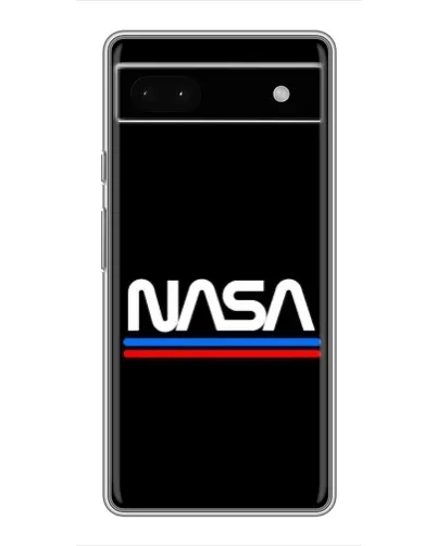 Чехол для Google Pixel 6a с картинкой «NASA — классика Red Blue»