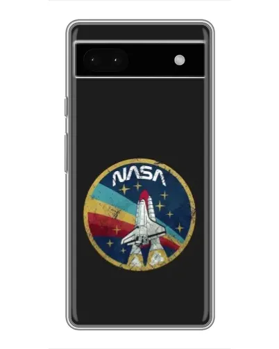 Чехол для Google Pixel 6a с картинкой «NASA — эмблема миссии»