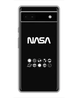 Чехол для Google Pixel 6a с картинкой «NASA — технический принт»