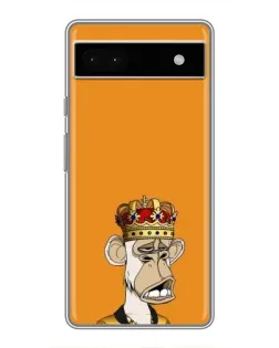 Чехол для Google Pixel 6a с картинкой «Золотая обезьяна Bored Ape»