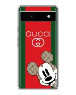 Чохол для Google Pixel 6a з картинкою «Gucci — смуги та Міккі»