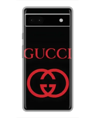 Чохол для Google Pixel 6a з картинкою «Gucci — червоний логотип»