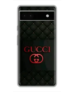 Чохол для Google Pixel 6a з картинкою «Gucci — стьобаний чорний»