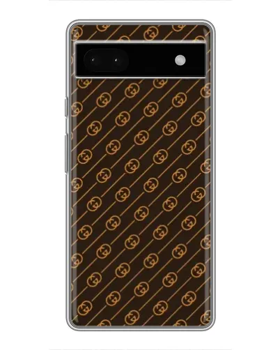 Чохол для Google Pixel 6a з картинкою «Gucci — золоті діагоналі»
