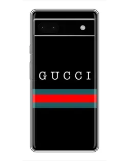 Чохол для Google Pixel 6a з картинкою «Gucci — червоний пояс»