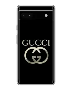 Чохол для Google Pixel 6a з картинкою «Gucci — золото на чорному»