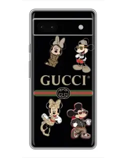 Чохол для Google Pixel 6a з картинкою «Gucci — герої Disney та монограма»