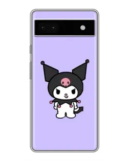 Чехол для Google Pixel 6a с картинкой «Kuromi — нежный фиолетовый»