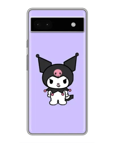 Чехол для Google Pixel 6a с картинкой «Kuromi — нежный фиолетовый»