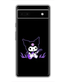 Чехол для Google Pixel 6a с картинкой «Электрическая Kuromi»