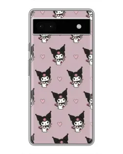 Чехол для Google Pixel 6a с картинкой «Kuromi — ночной сон»