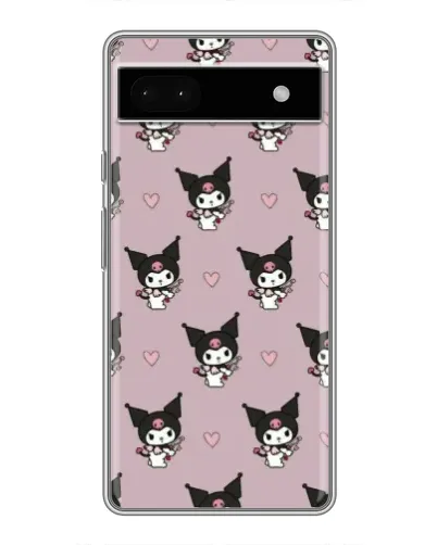 Чехол для Google Pixel 6a с картинкой «Kuromi — ночной сон»