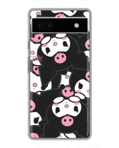 Чехол для Google Pixel 6a с картинкой «Паттерн голов Куроми»