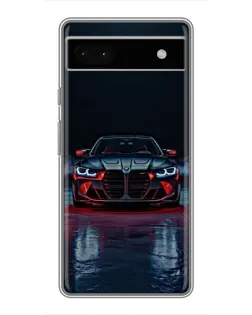 Чохол для Google Pixel 6a з картинкою «BMW на мокрій дорозі»