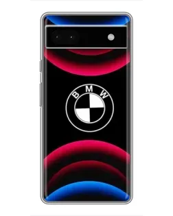 Чохол для Google Pixel 6a з картинкою «Логотип BMW та неонові дуги»