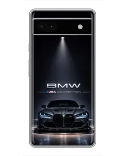 Чохол для Google Pixel 6a з картинкою «BMW крізь нічне місто»