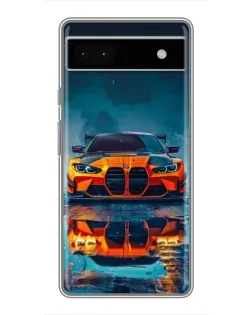 Чохол для Google Pixel 6a з картинкою «BMW — золота емблема»