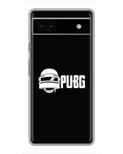 Чехол для Google Pixel 6a с картинкой «PUBG — классический лого»