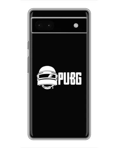 Чехол для Google Pixel 6a с картинкой «PUBG — классический лого»
