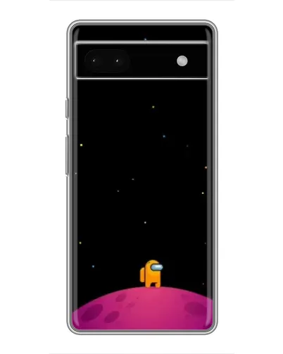 Чехол для Google Pixel 6a с картинкой «Одинокий герой на планете»
