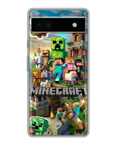 Чохол для Google Pixel 6a з картинкою «Замок Minecraft»