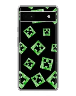 Чохол для Google Pixel 6a з картинкою «Паттерн з кріперами»
