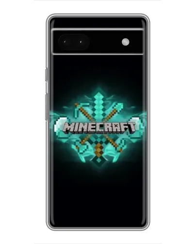 Чохол для Google Pixel 6a з картинкою «Minecraft Diamond лого»