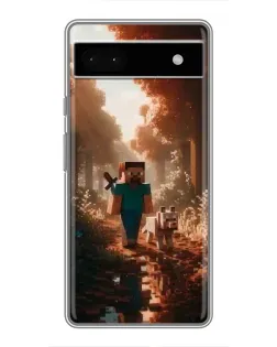 Чохол для Google Pixel 6a з картинкою «Стів у лісі»