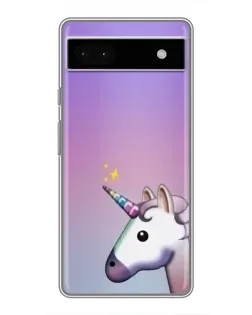 Чехол для Google Pixel 6a с картинкой «Единорог градиент»