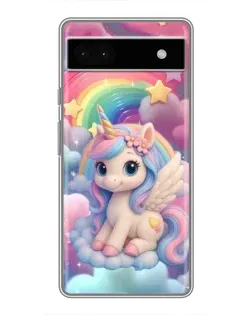 Чехол для Google Pixel 6a с картинкой «Маленький единорог»