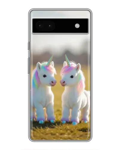 Чехол для Google Pixel 6a с картинкой «Пара единорогов»