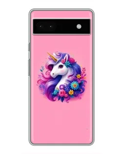 Чехол для Google Pixel 6a с картинкой «Сказочный единорог»